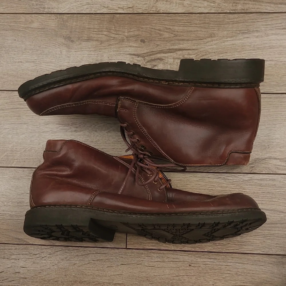 ALLEN EDMONDS Logan Brown Leather‎ Sz 12 D Chukka Lace Up Boots  Shoes